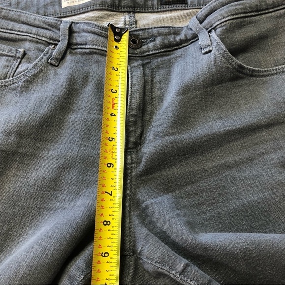 AG Adriano Goldschmied The Stevie Ankle Slim Straight Grey Jean Petite 32 - Picture 9 of 10